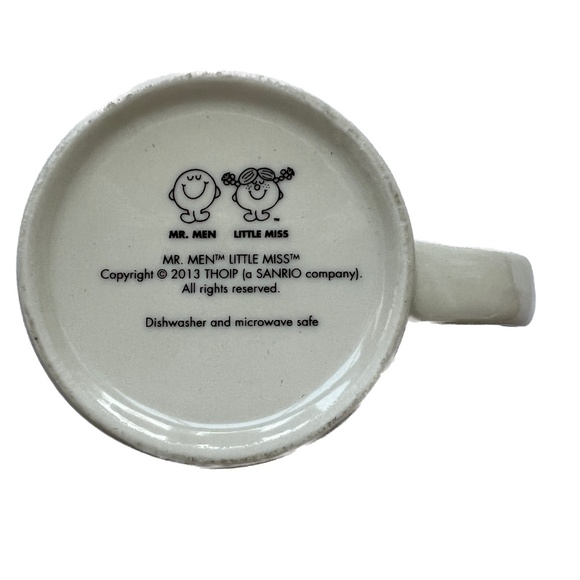 Mr Bump Mug Mr. Men Little Miss Blue Cream Sanrio 2013 Roger Hargreave - Picture 8 of 9